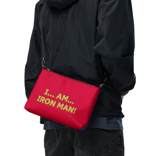 Tony Stark/Thanos Reversible Quotes Crossbody Bag