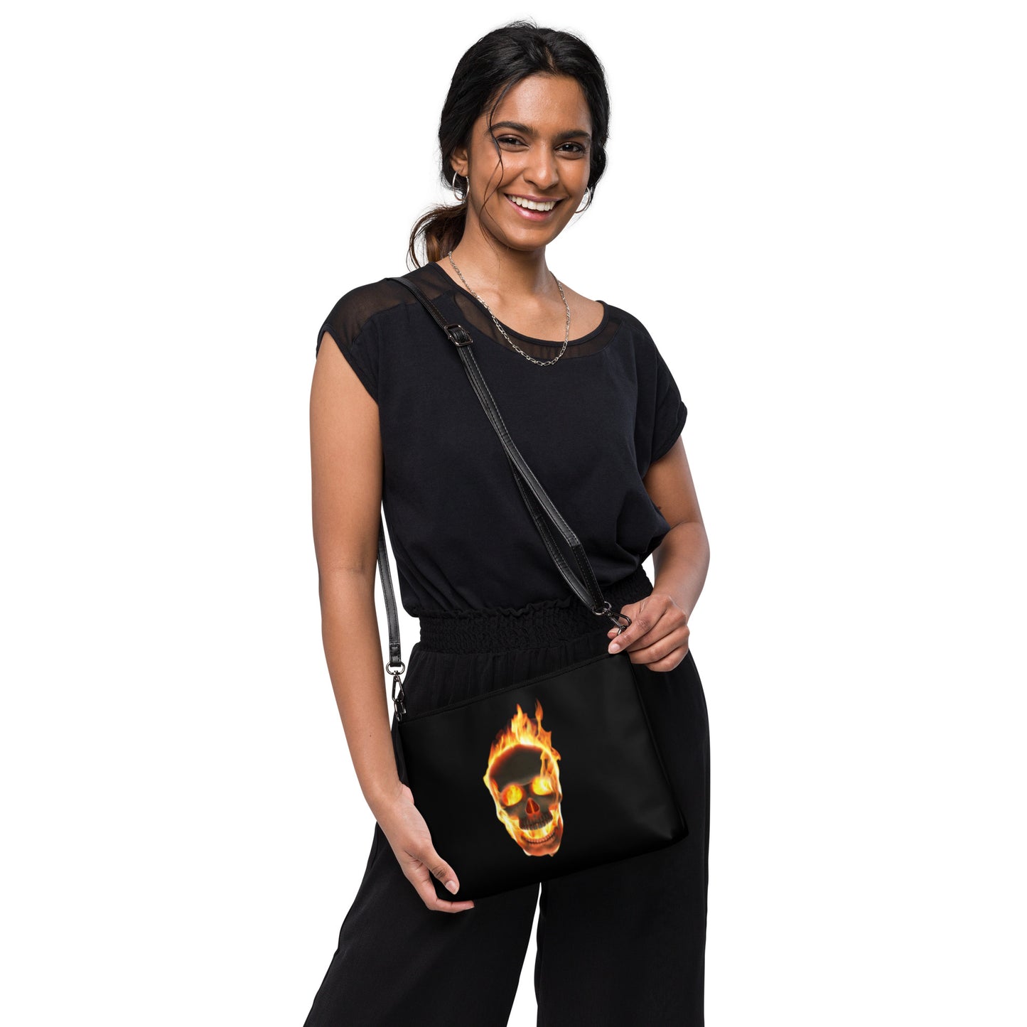 Ghost Rider Quote Crossbody Bag