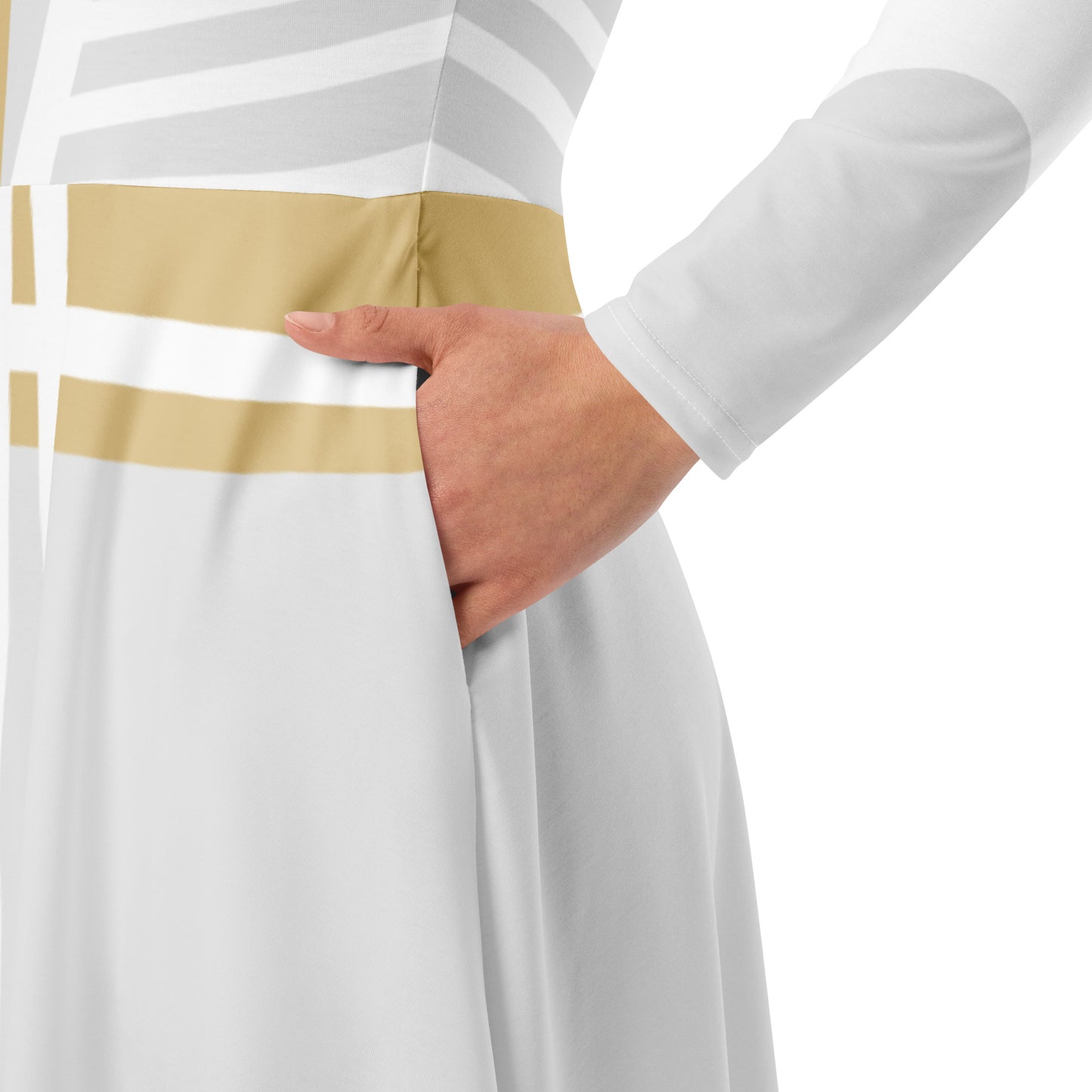 Moon Knight Costume Long Sleeve Midi Dress