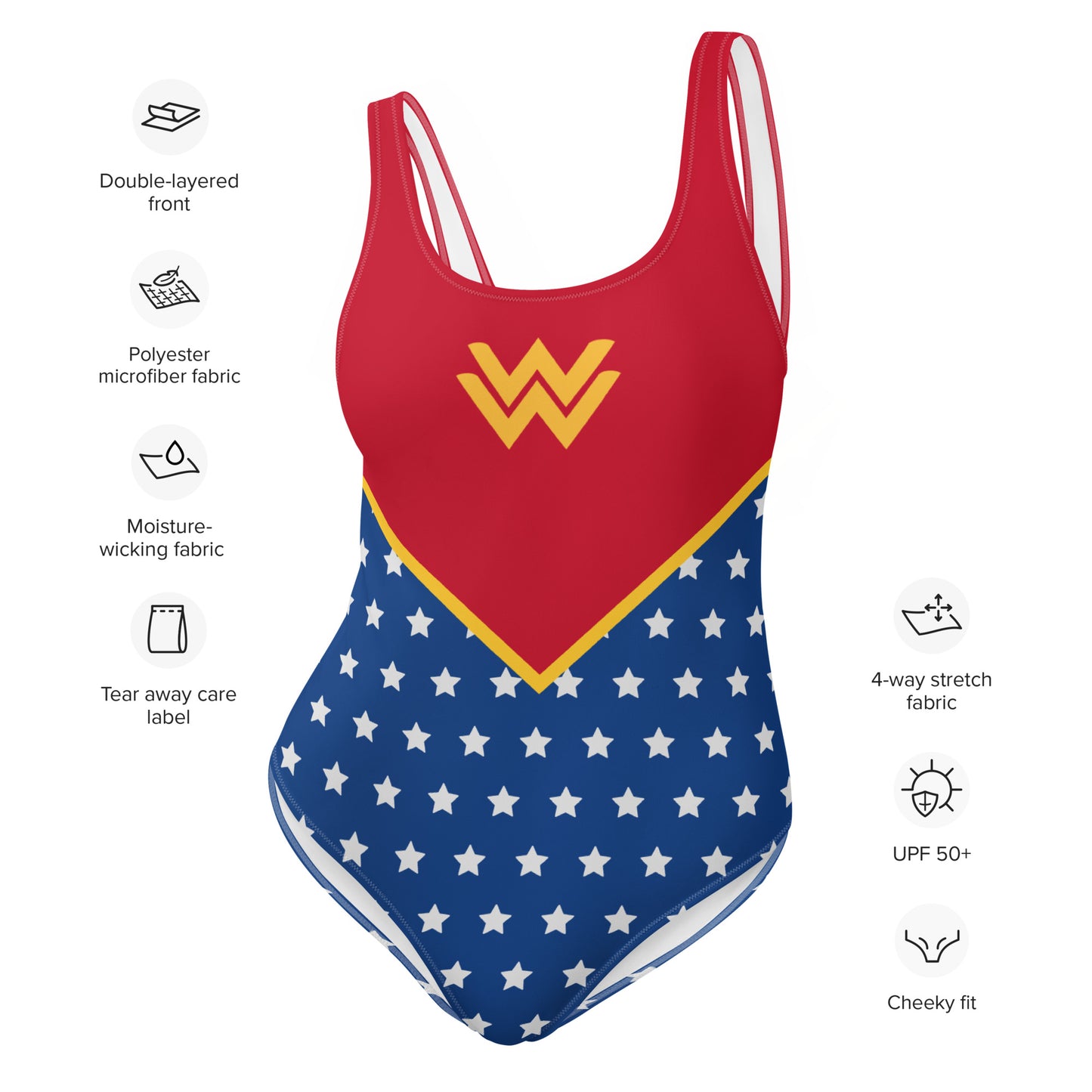 Diana Prince (Two) One-Piece Swimsuit