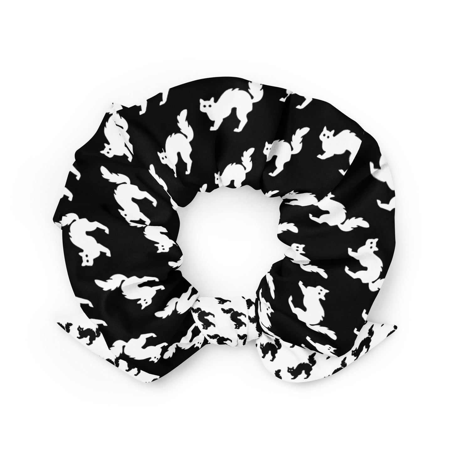 Agatha Harkness Bewitched Cat (Black) Recycled Scrunchie