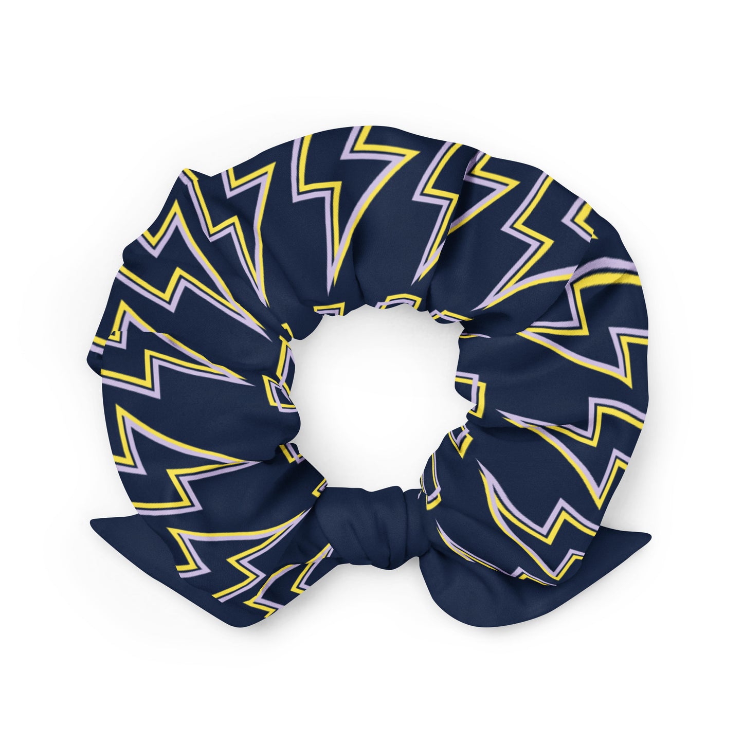 Intergalactic Lightning Bolt (Outline) Recycled Scrunchie