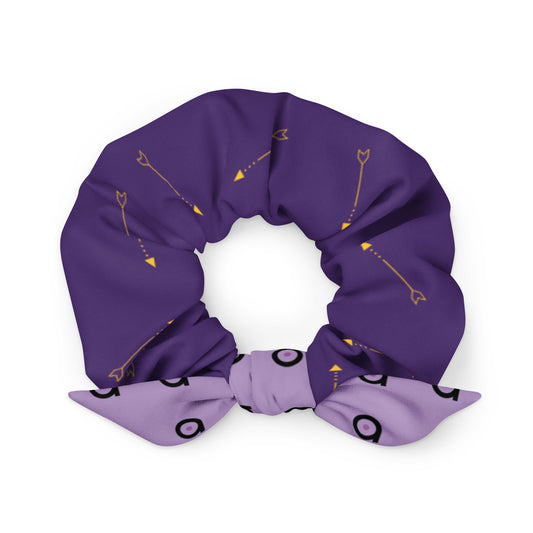 Kate Bishop Arrows and Target Logo (Purple and Lilac) Recycled Scrunchie