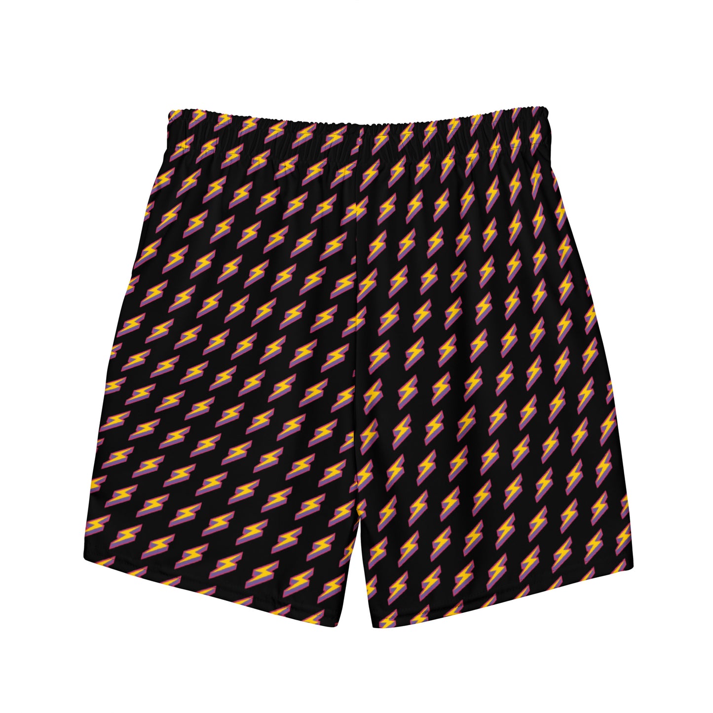 Intergalactic Lightning Bolts (Black) Swim Trunks