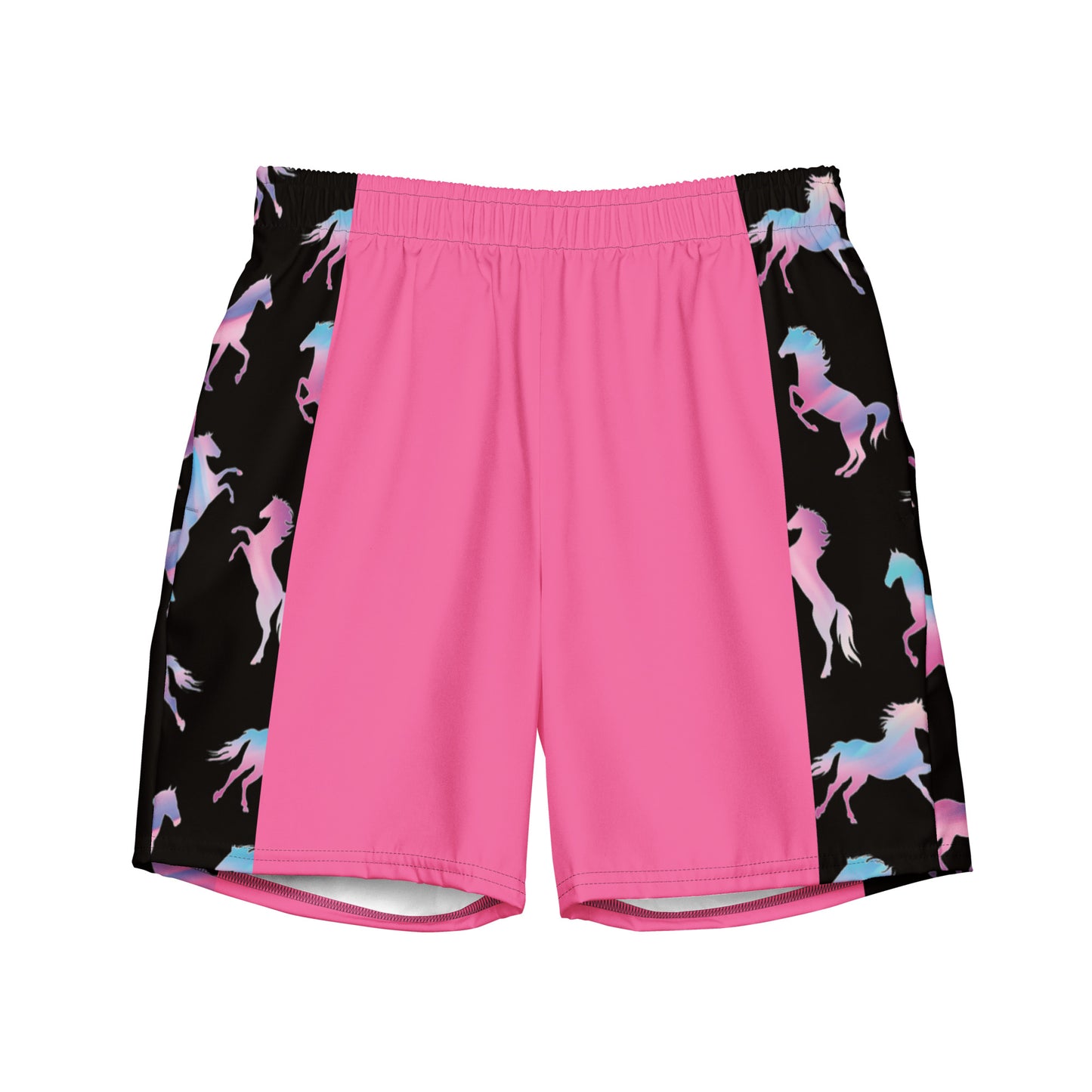 Ken & Barbie's Pink and Blue Horses Swim Trunks