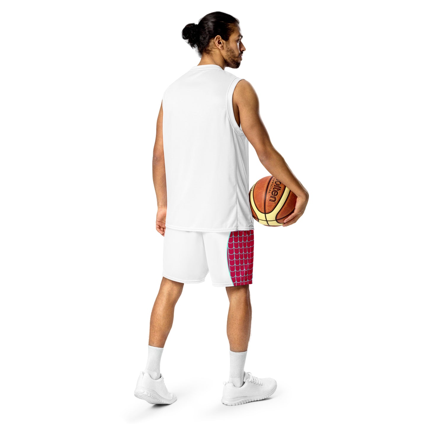 Spider-Gwen (White) Unisex Exercise Shorts