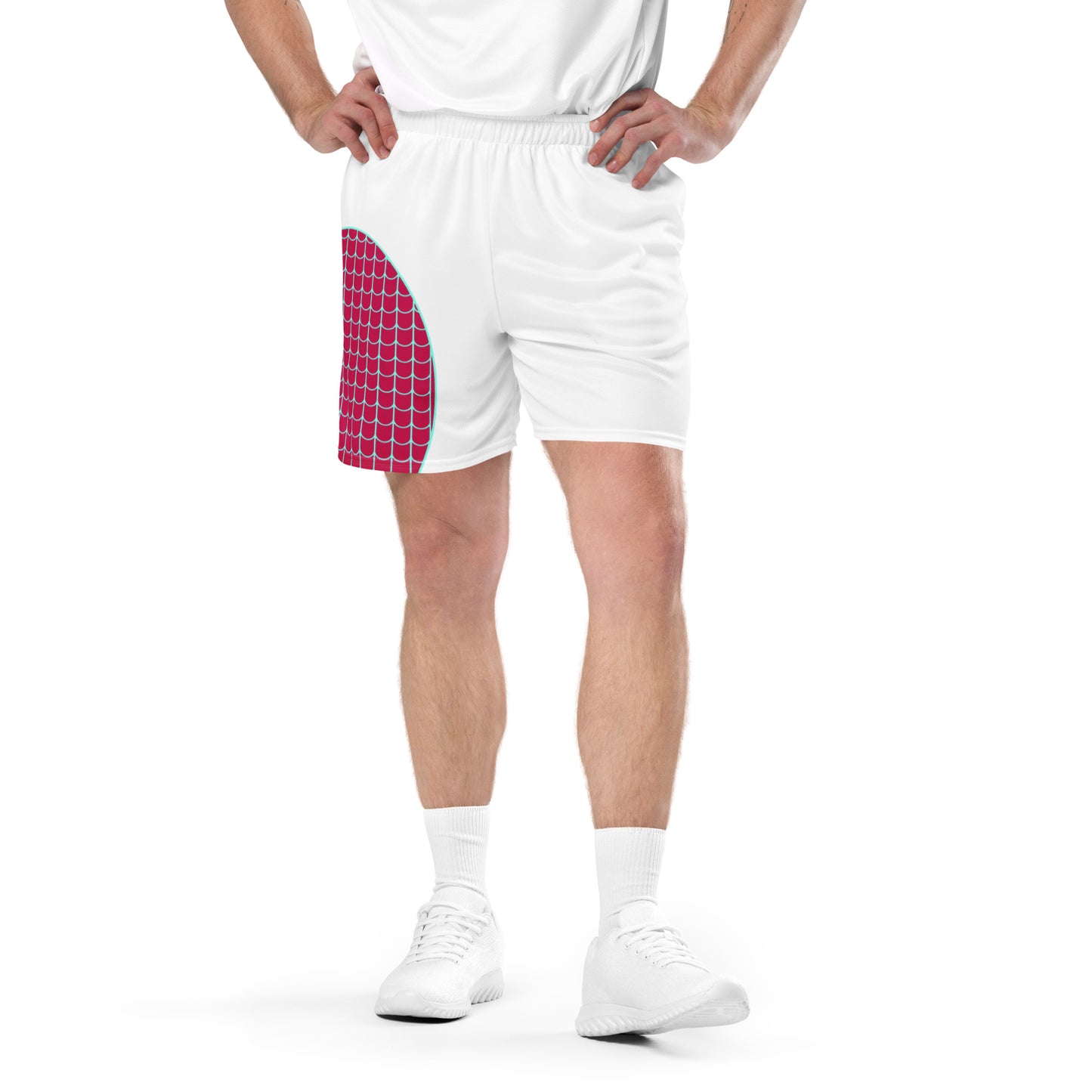Spider-Gwen (White) Unisex Exercise Shorts