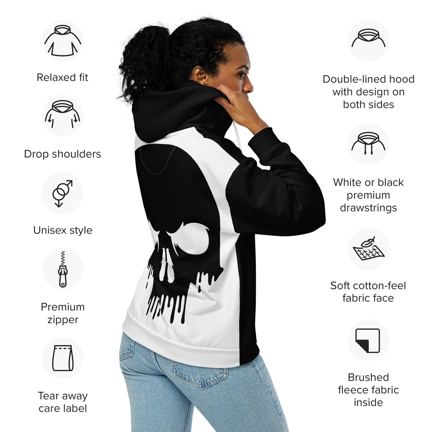 Frank Castle "Memento Mori" Unisex Zip-Up Hoodie