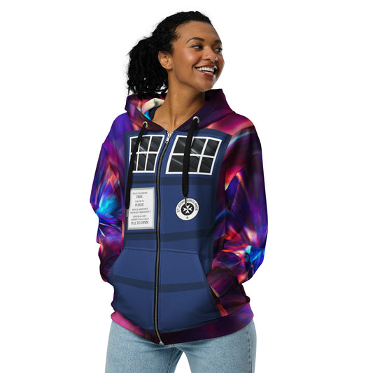 T.A.R.D.I.S Costume Unisex Zip-Up Hoodie