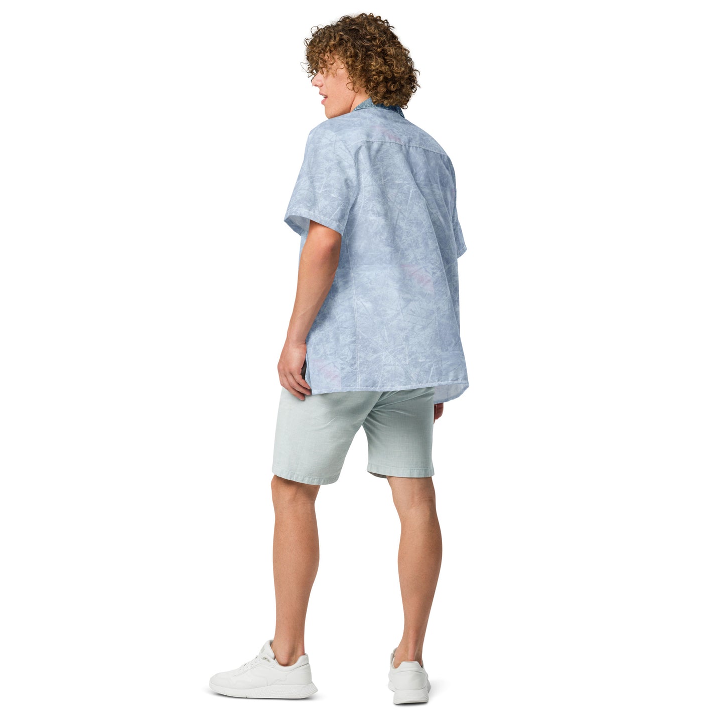 Iceman Costume Short Sleeve Button Shirt