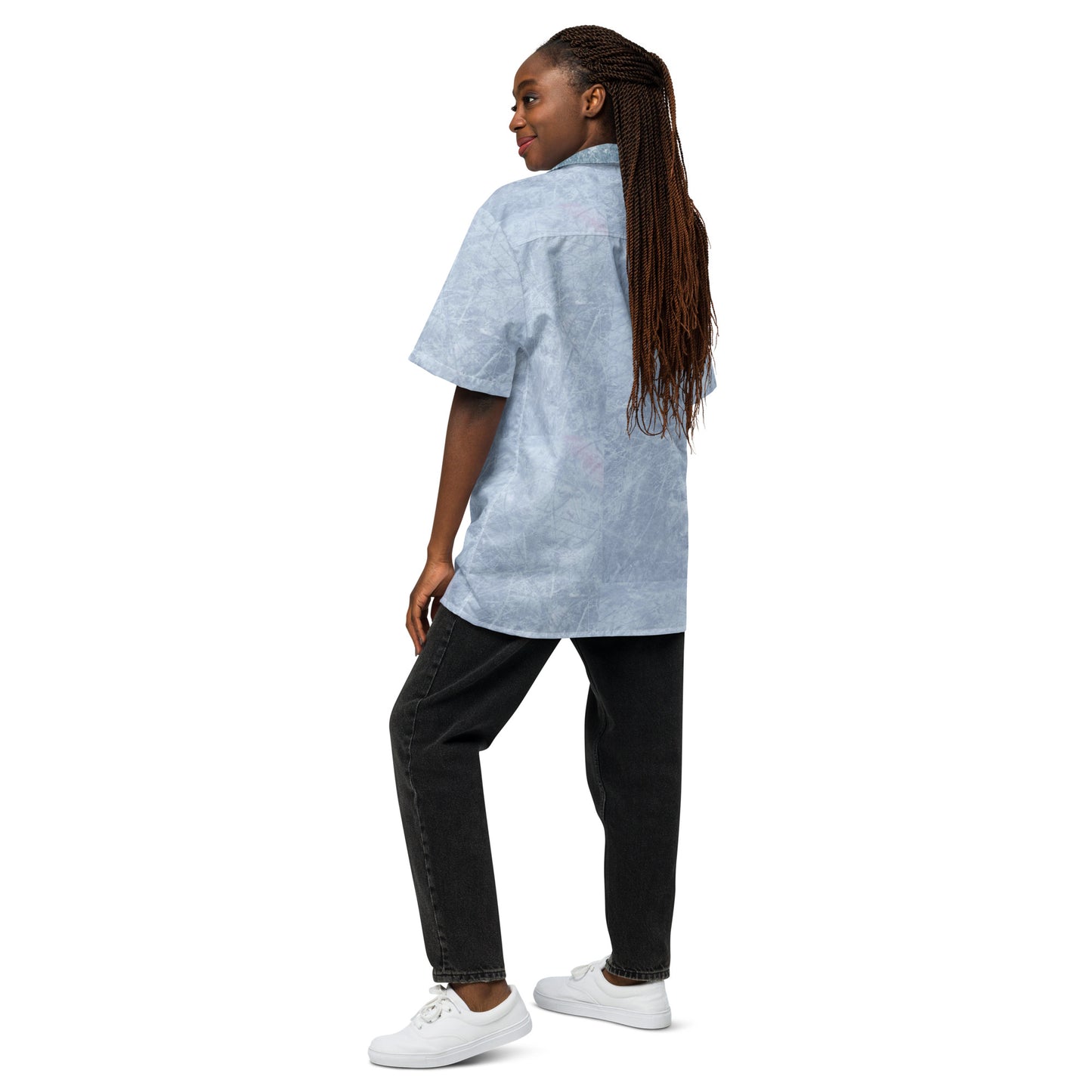 Iceman Costume Short Sleeve Button Shirt