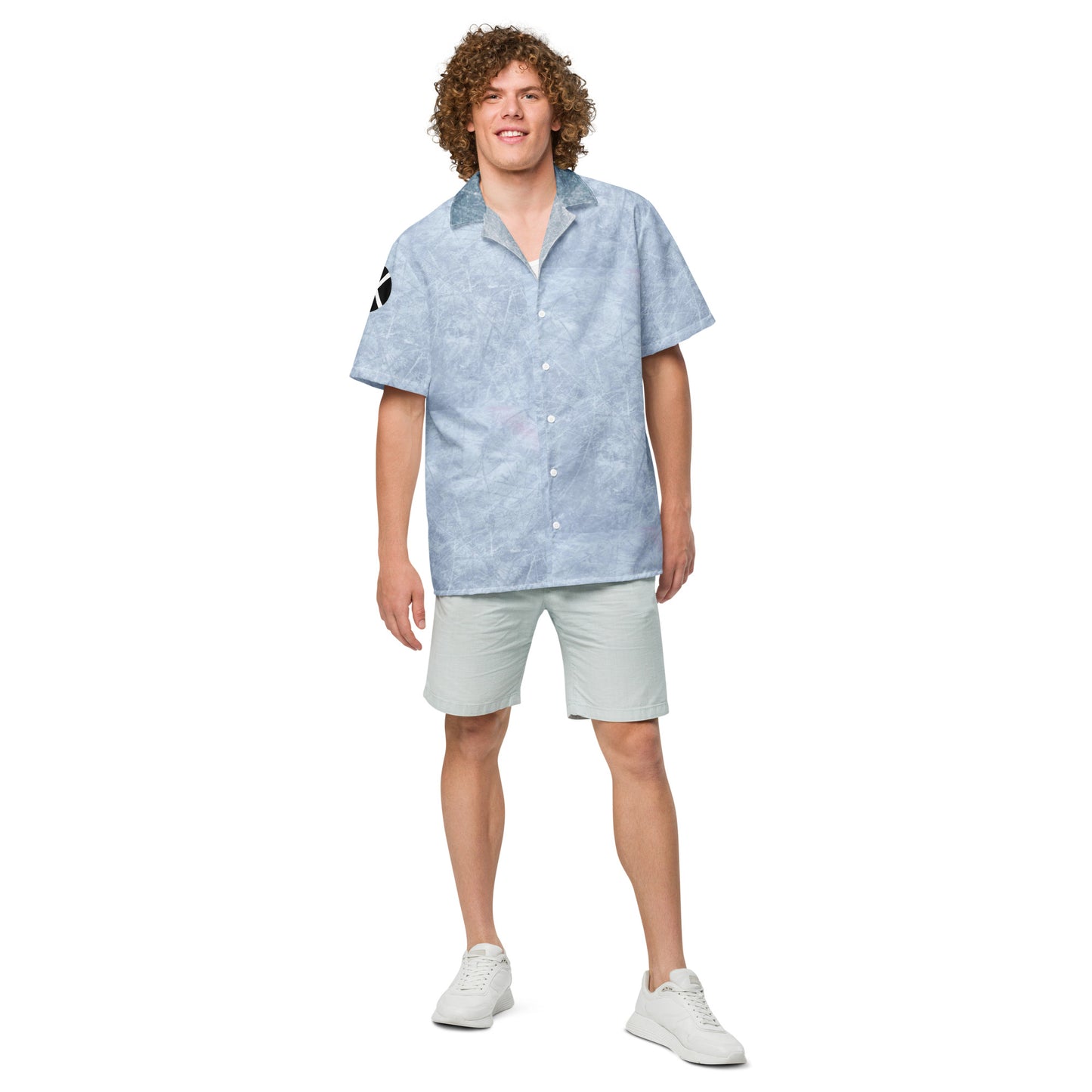 Iceman Costume Short Sleeve Button Shirt