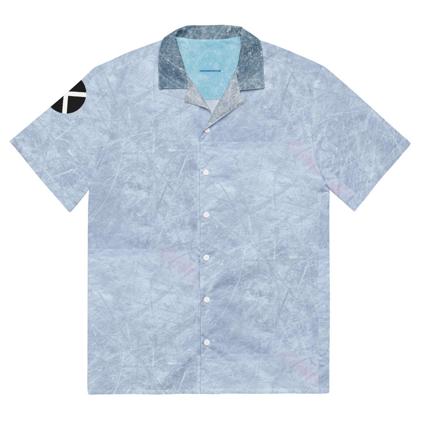 Iceman Costume Short Sleeve Button Shirt