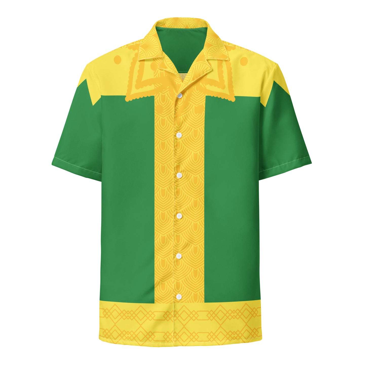 Classic Loki Costume Short Sleeve Button Shirt