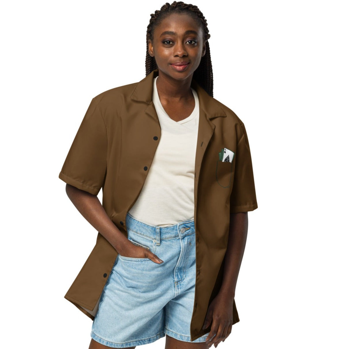 Gambit 's Trench Coat with Quote Costume Short Sleeve Button Shirt