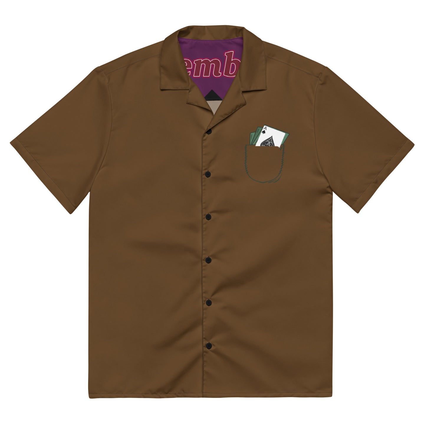 Gambit 's Trench Coat with Quote Costume Short Sleeve Button Shirt