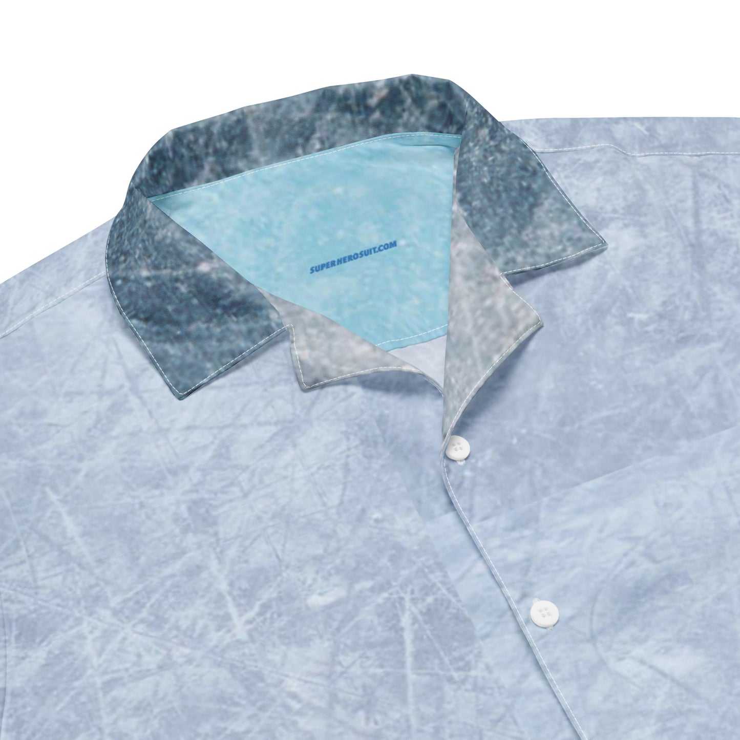Iceman Costume Short Sleeve Button Shirt
