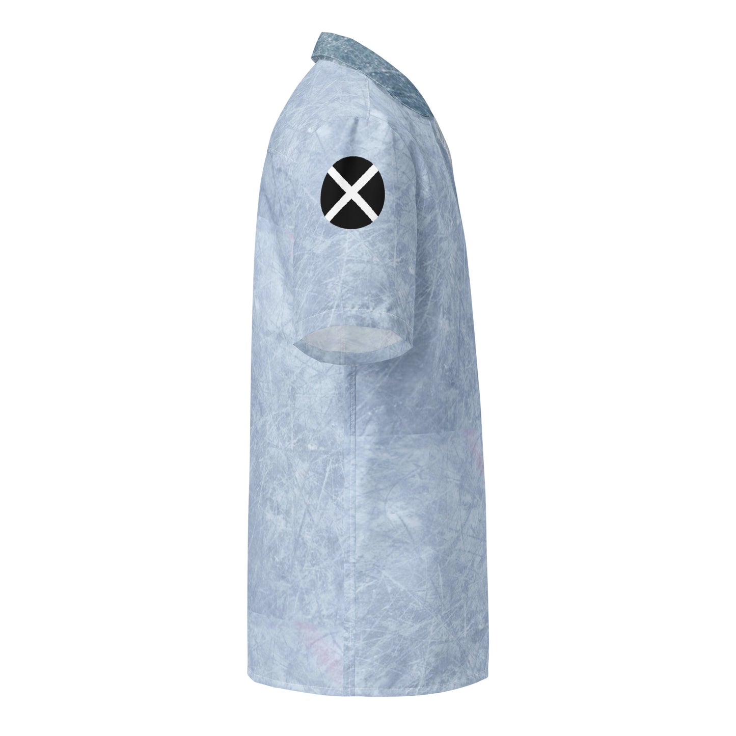 Iceman Costume Short Sleeve Button Shirt