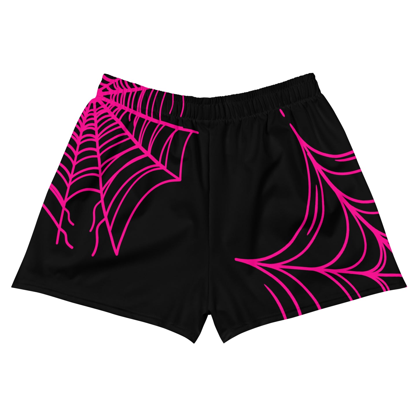 Spider-Gwen Webs (Black) Women’s Recycled Athletic Shorts