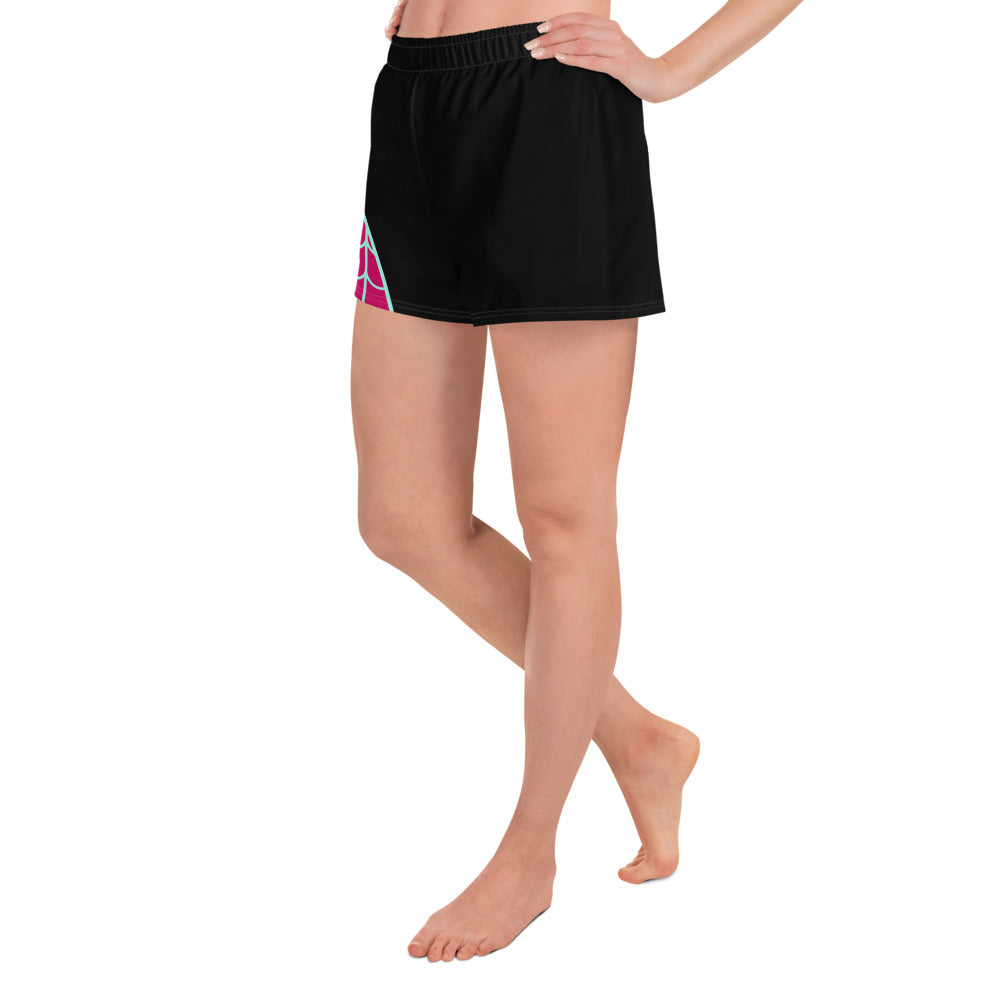 Spider-Gwen Women’s Recycled Athletic Shorts (Black)