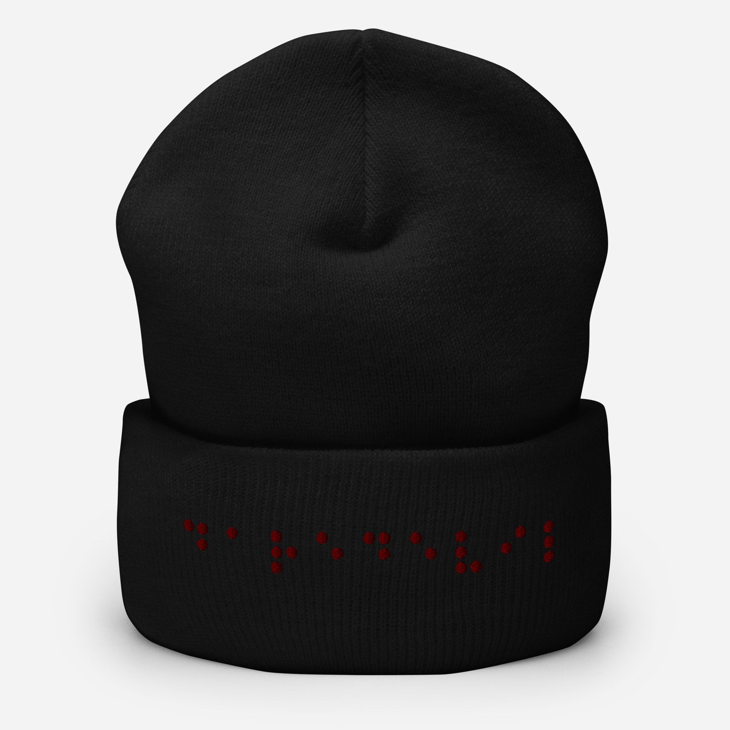 Matt Murdock Braille "Daredevil" Embroidered Cuffed Beanie