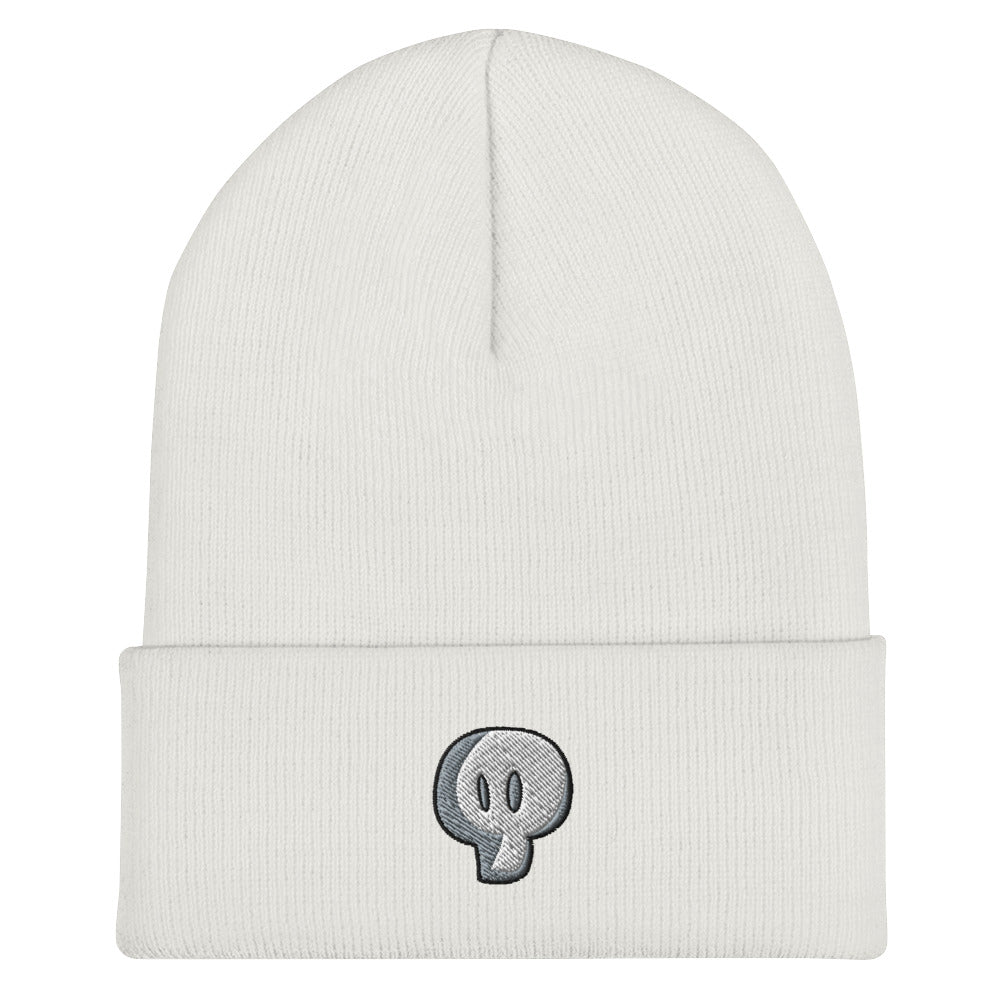 Mystique Skull Embroidered Cuffed Beanie
