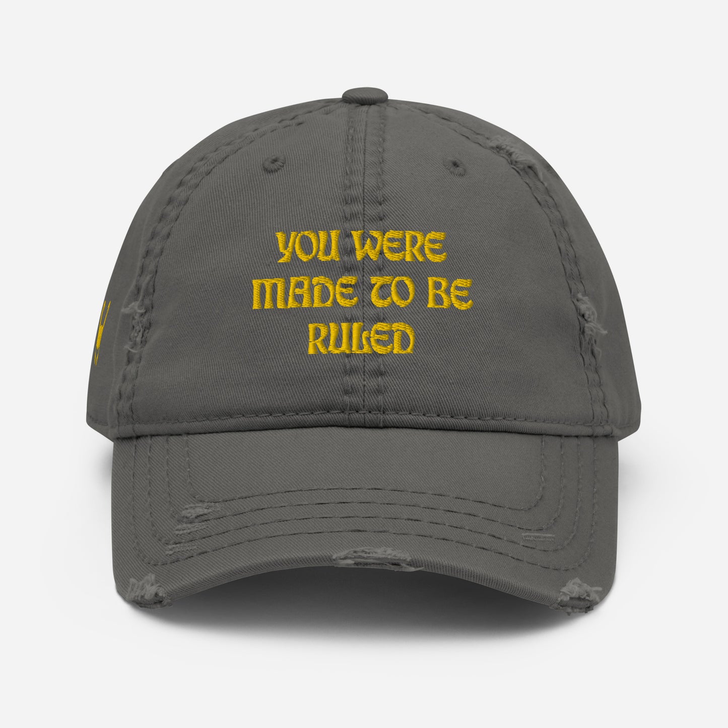 Loki Quote Embroidered Distressed Embroidered Hat