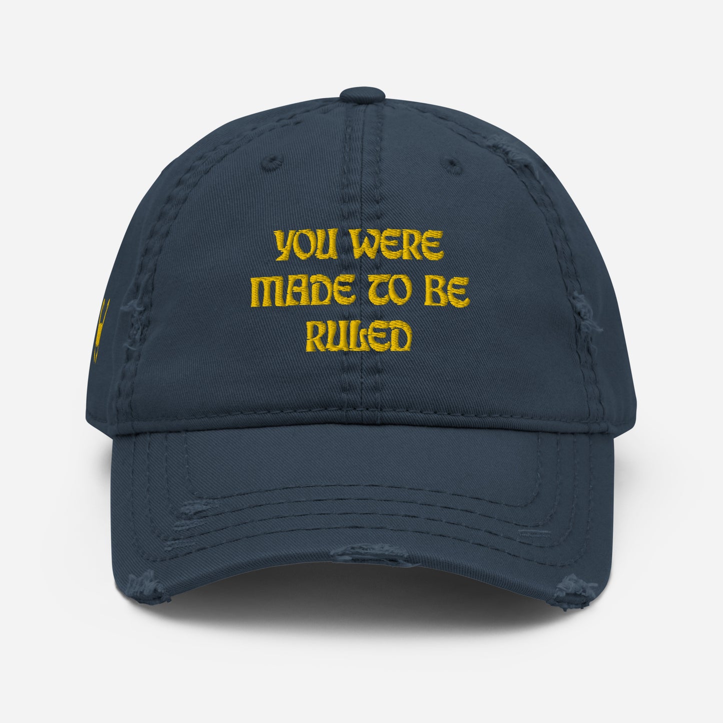 Loki Quote Embroidered Distressed Embroidered Hat