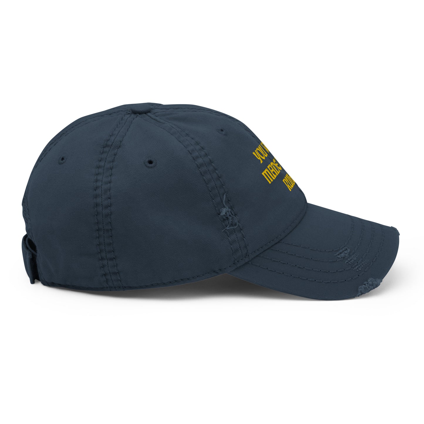 Loki Quote Embroidered Distressed Embroidered Hat