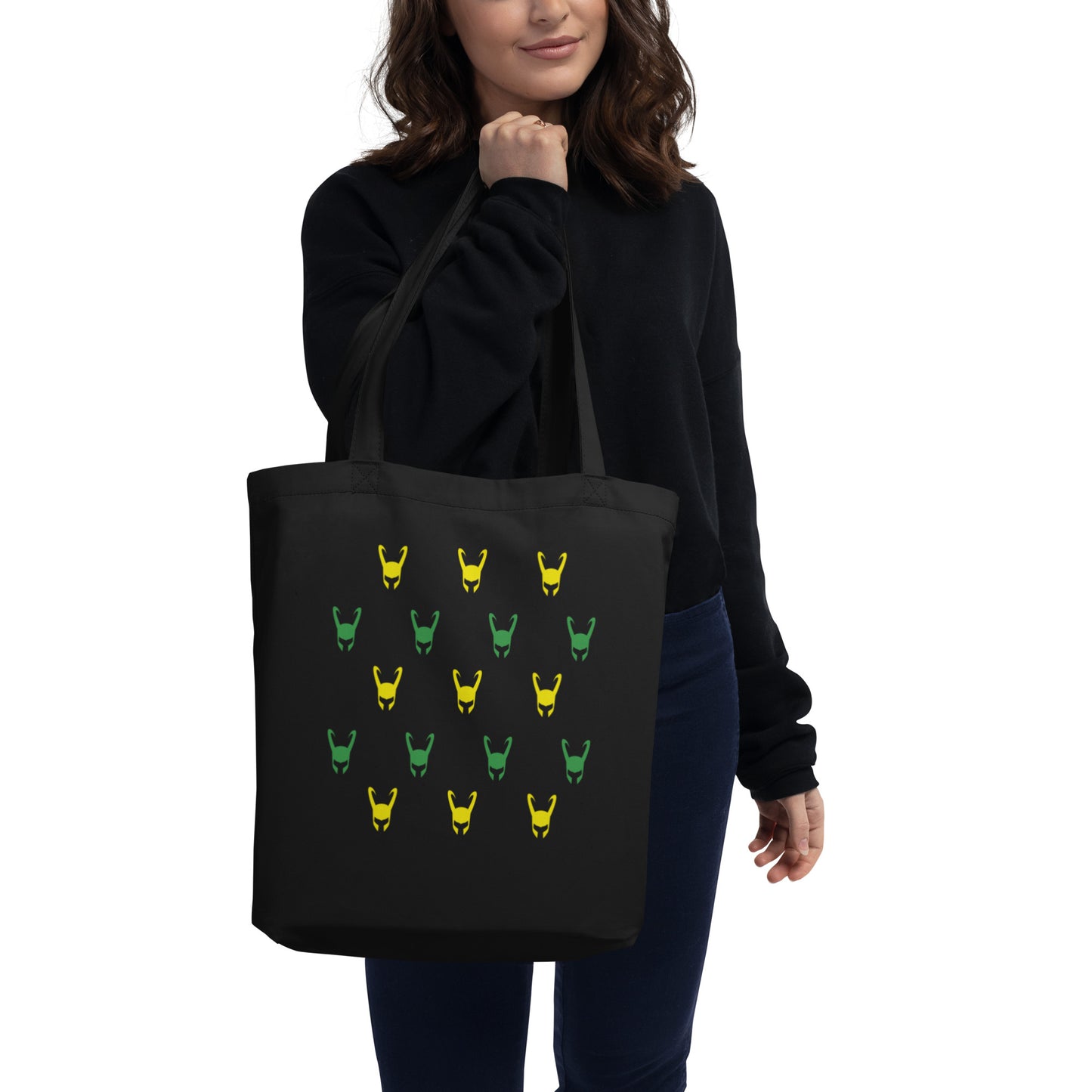 Loki Helmet (Two) Organic Tote Bag