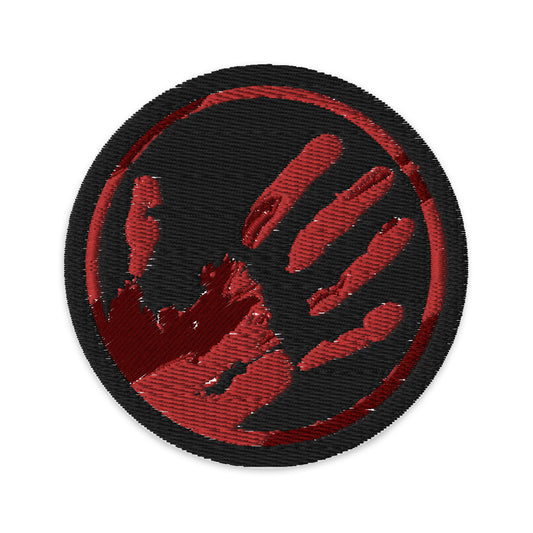 Echo Logo (Blood Red) Embroidered Iron-on/Sew-on Patch