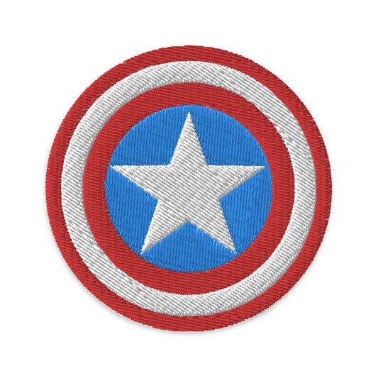 Captain America Shield Embroidered Iron-on/Sew-on Patch
