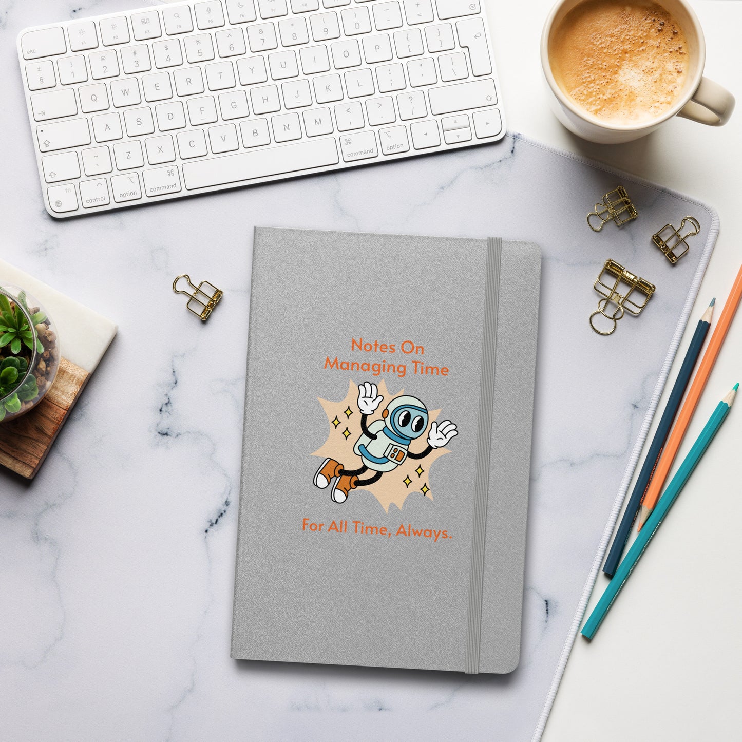 Loki's Managing Time "For All Time, Always." Hardcover Notebook