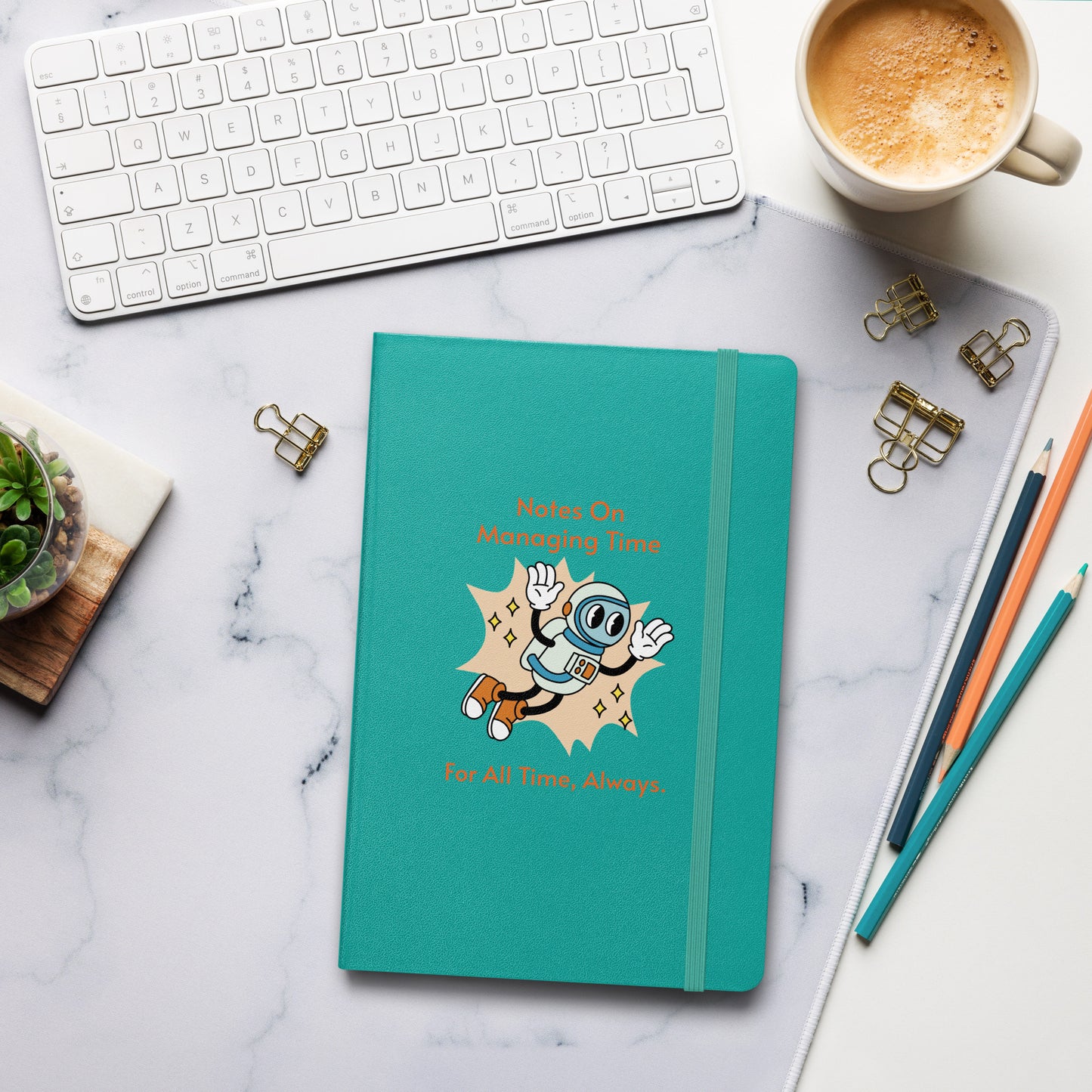 Loki's Managing Time "For All Time, Always." Hardcover Notebook