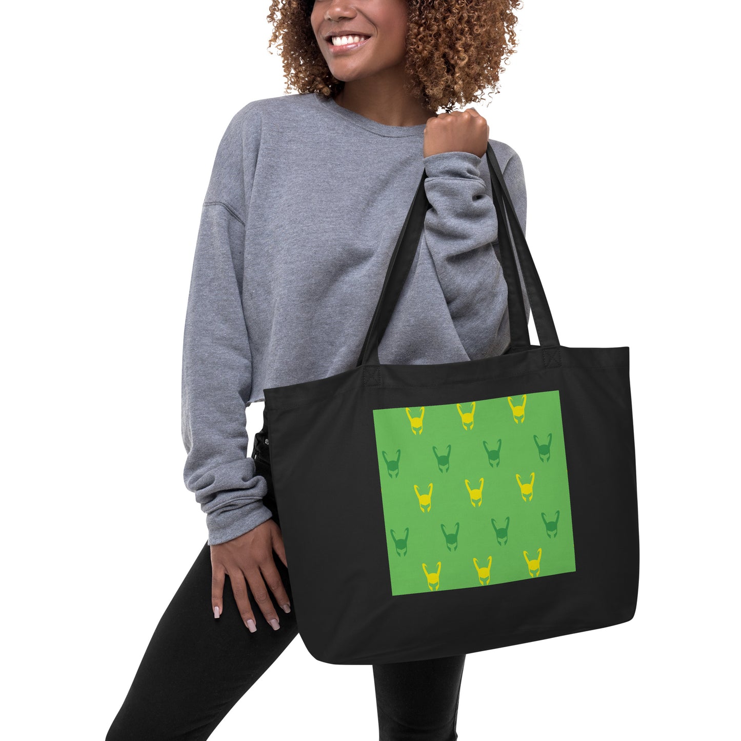 Loki Helmet Large Organic Tote Bag