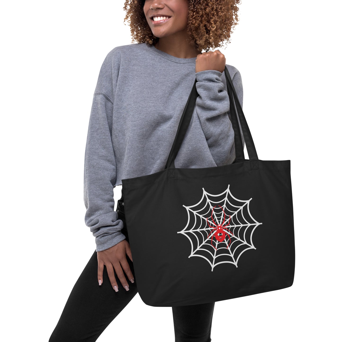 Spiderweb Large Organic Tote Bag