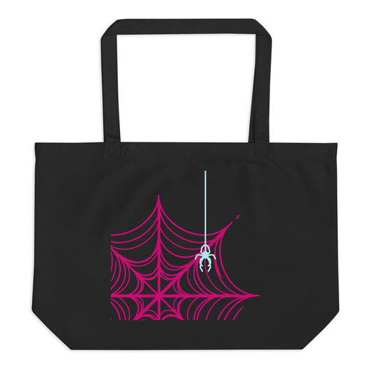 Spider-Gwen (Two) Large Organic Tote Bag