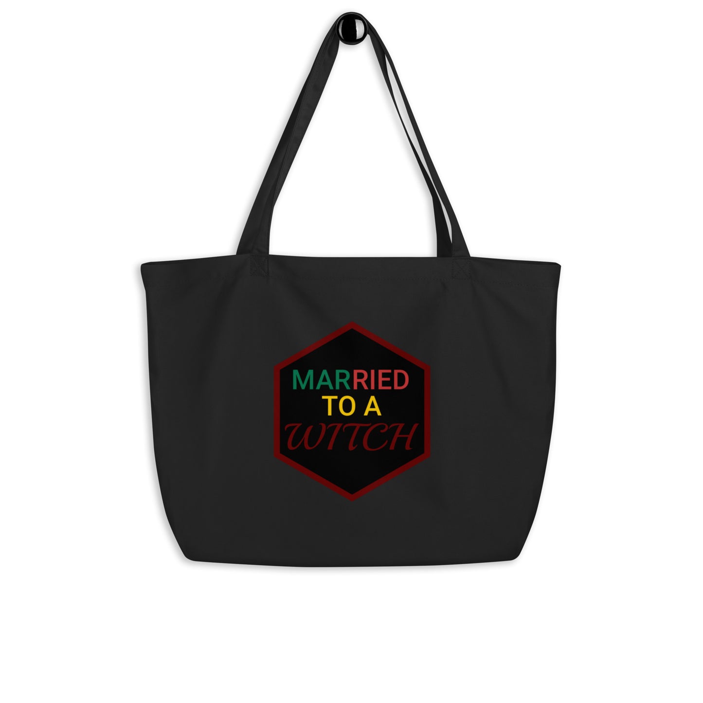 Vision Married to a Witch Hex Large Organic Tote Bag