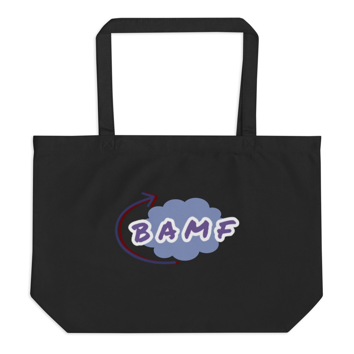 Nightcrawler "BAMF" Large Organic Tote Bag