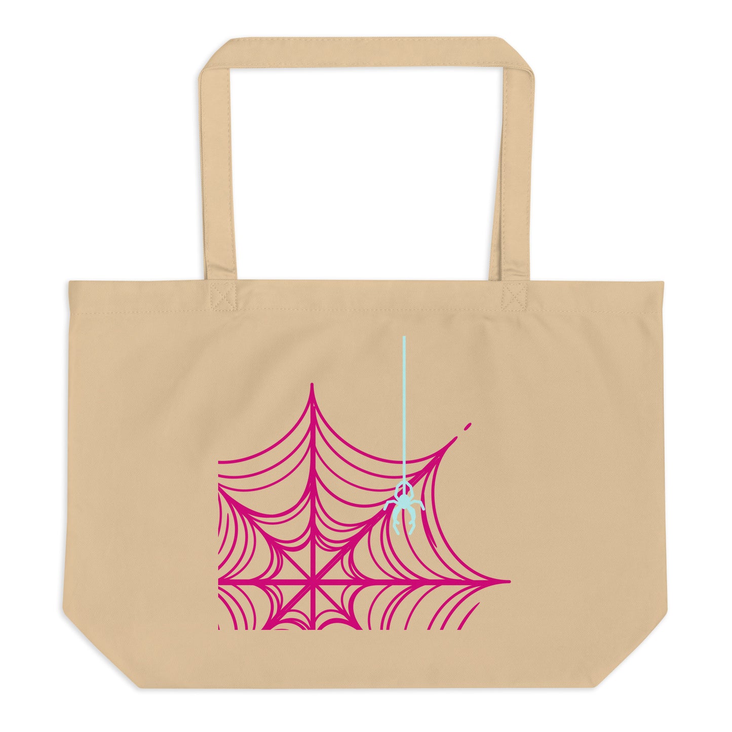 Spider-Gwen (Two) Large Organic Tote Bag