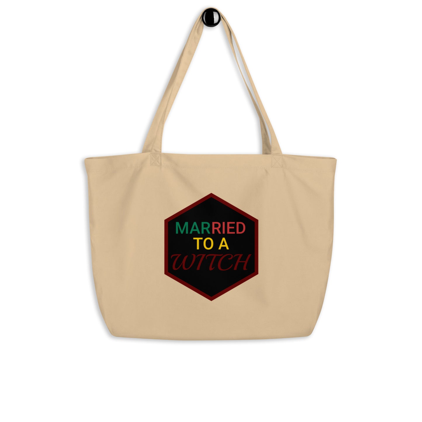 Vision Married to a Witch Hex Large Organic Tote Bag