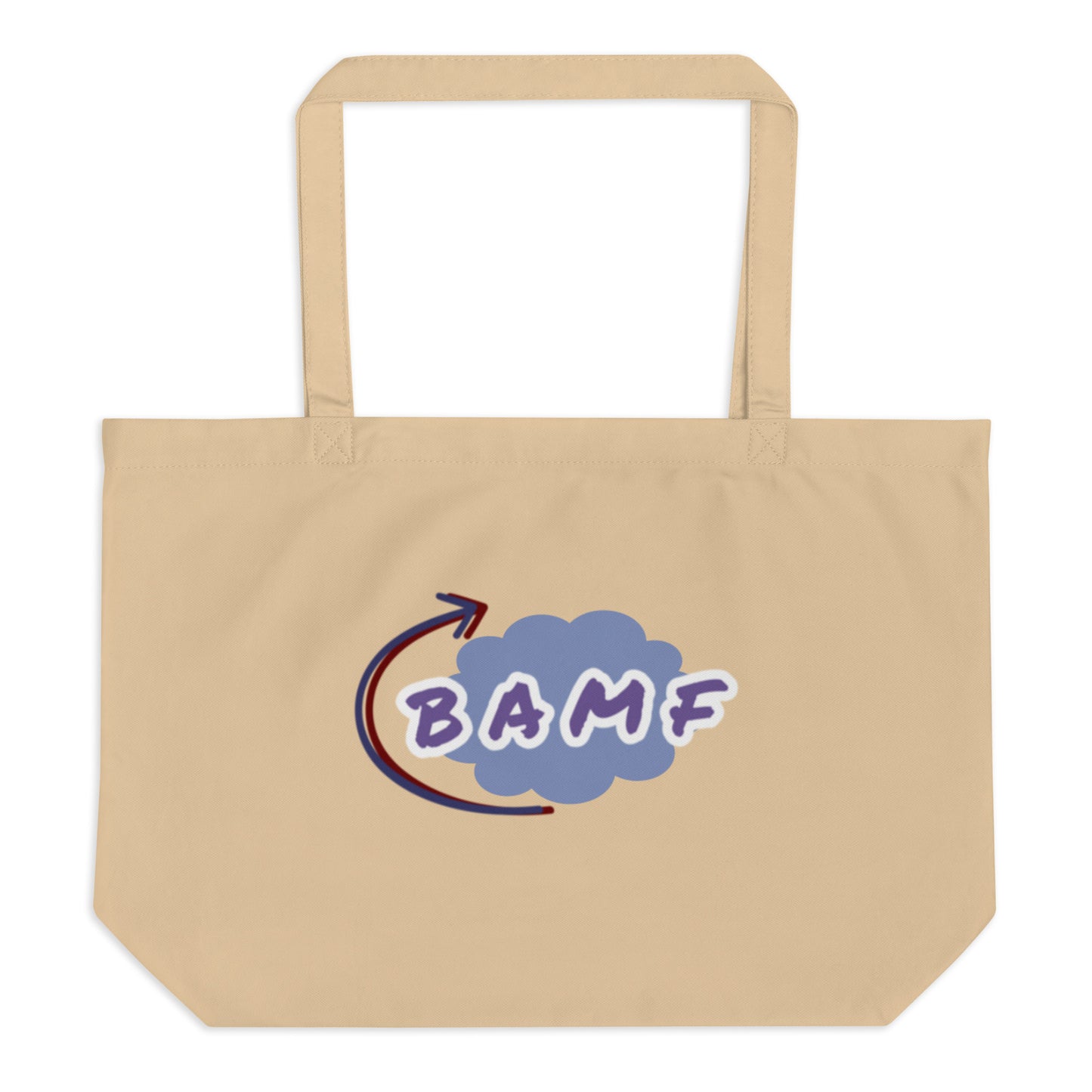 Nightcrawler "BAMF" Large Organic Tote Bag