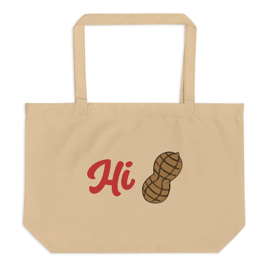 Deadpool "Hi Peanut" Large Organic Tote Bag