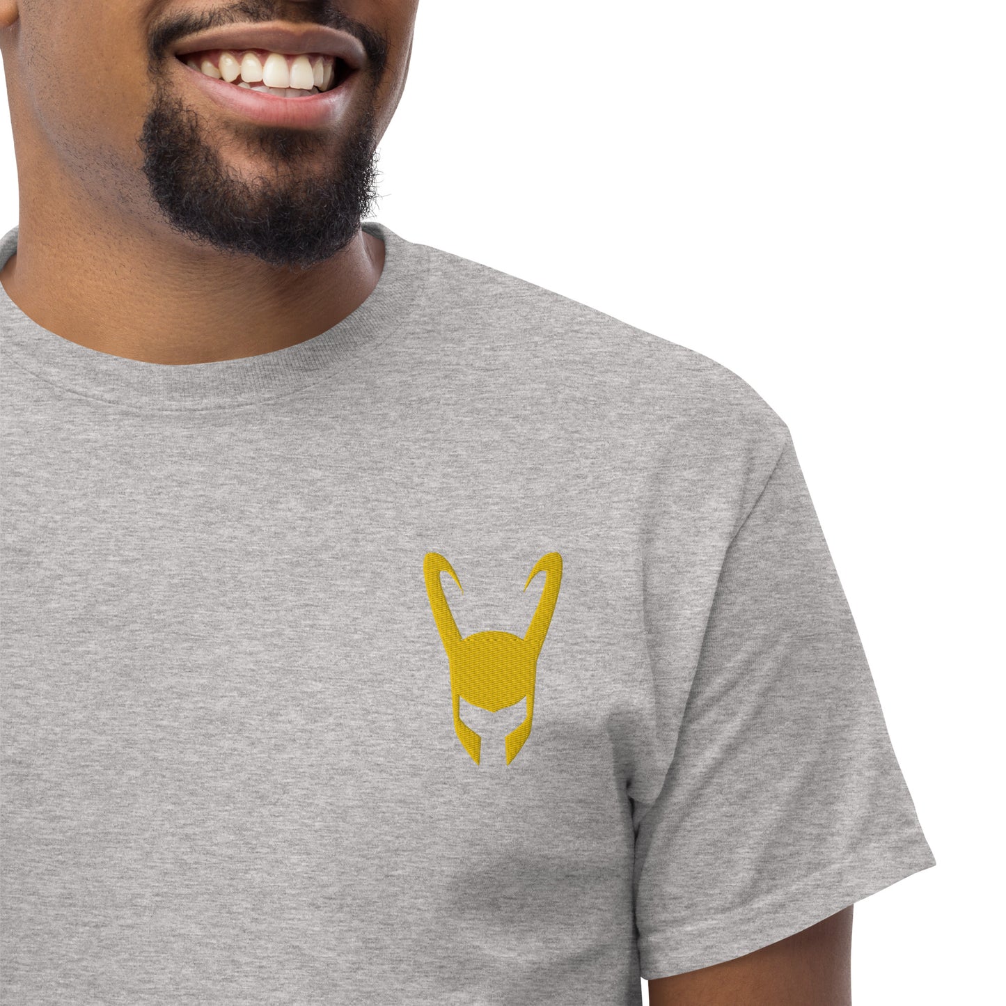 Loki Helmet Embroidered Tee