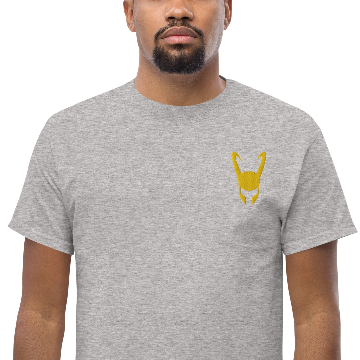 Loki Helmet Embroidered Tee