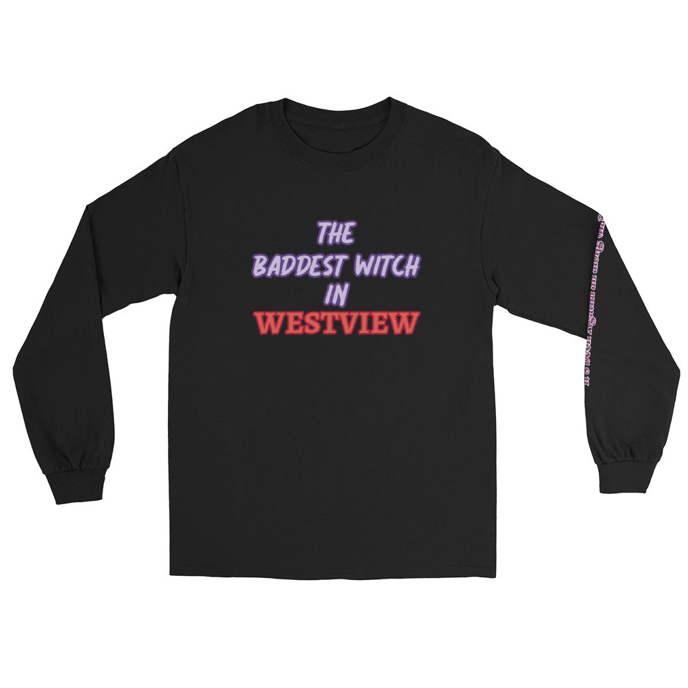 The Baddest Witch In Westview (with Agatha Quote) Long Sleeve Shirt