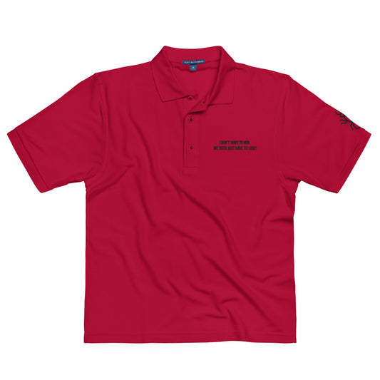 Scott Lang Quote Embroidered Polo Shirt
