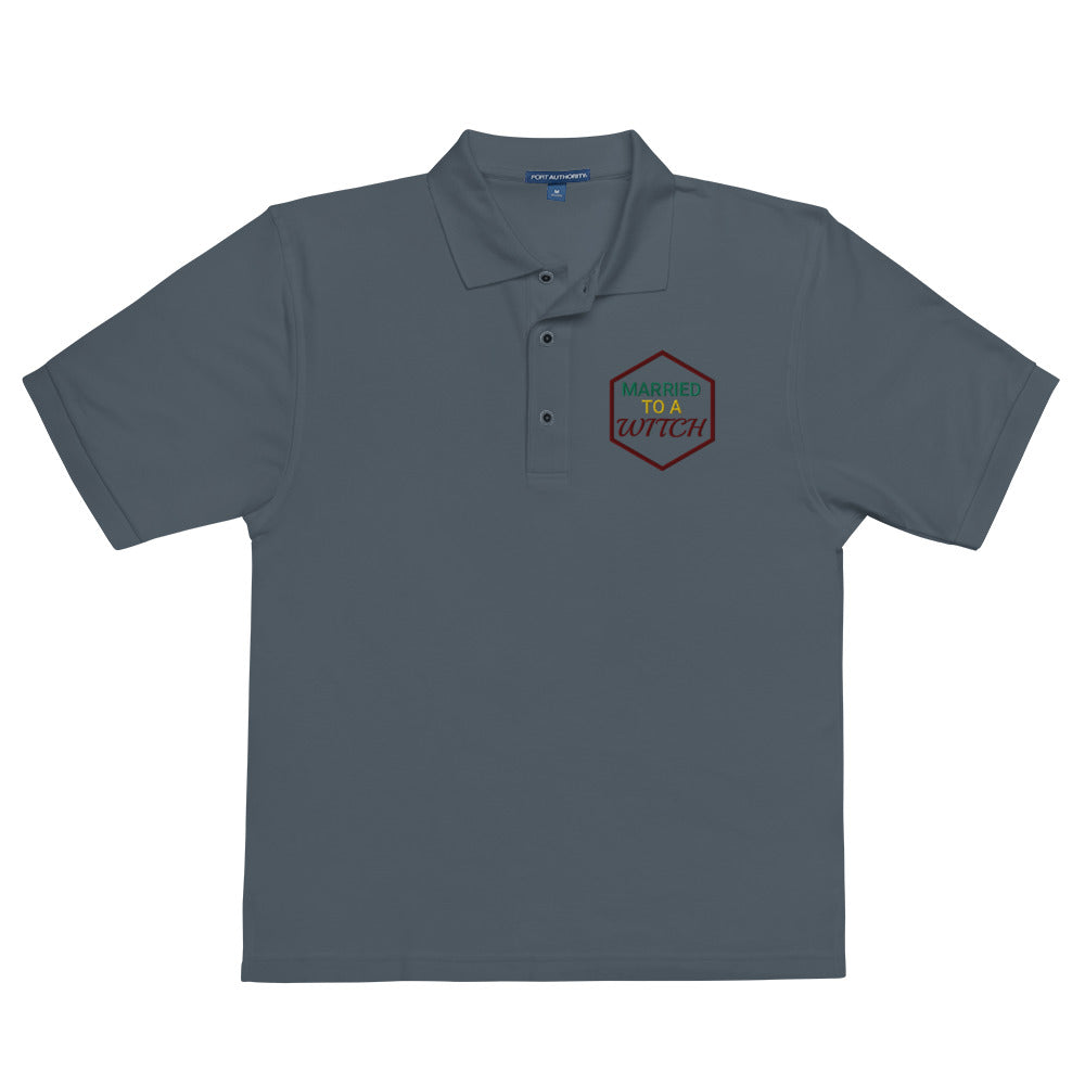Vision Married to a Witch Hex Embroidered Polo Shirt