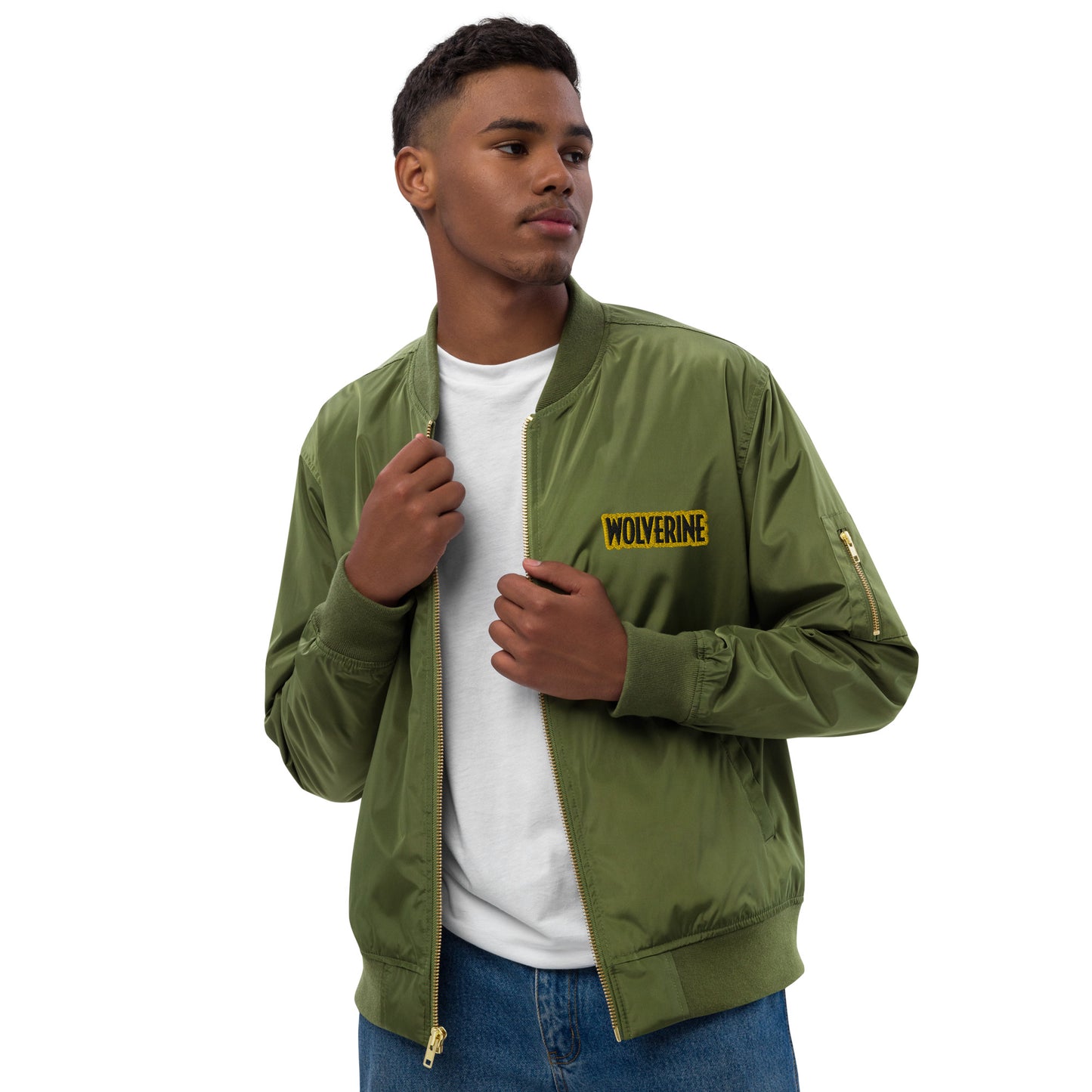 Wolverine Embroidered Premium Recycled Bomber Jacket