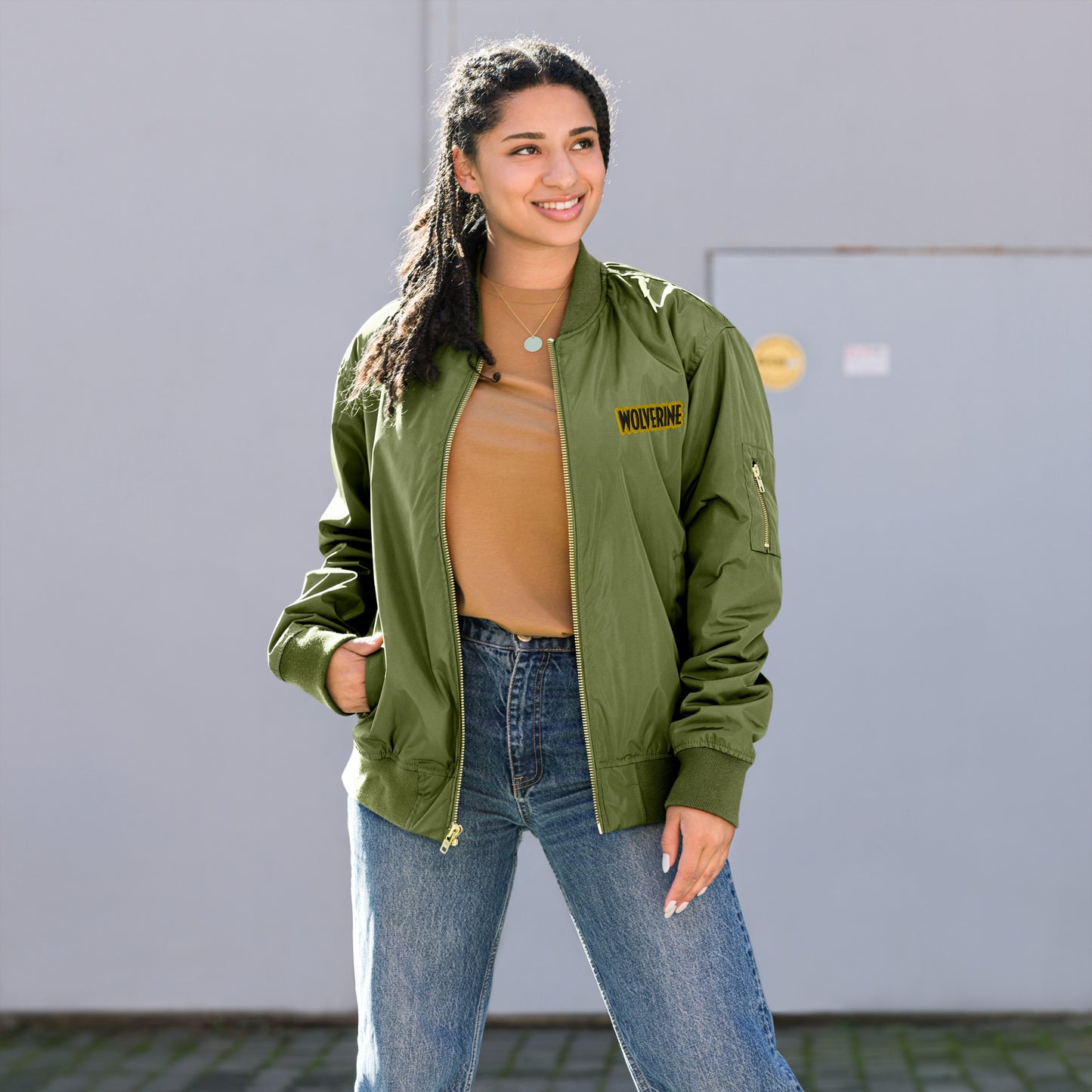 Wolverine Embroidered Premium Recycled Bomber Jacket